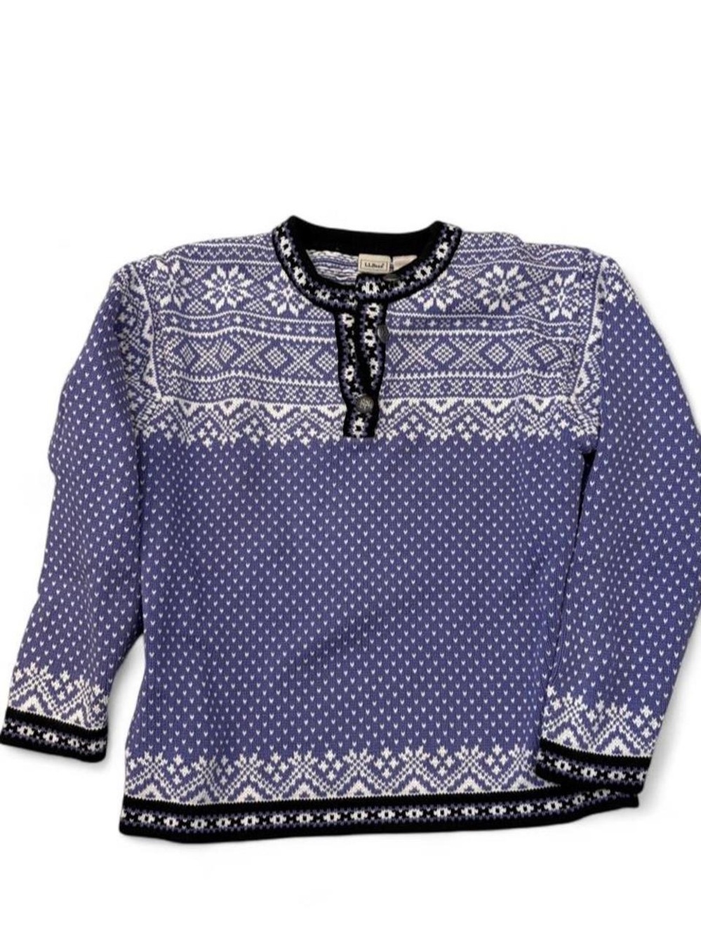 Purple Nordic Knit Top - L.L. Bean